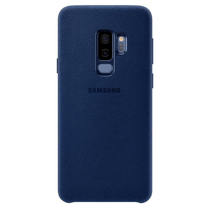 Capac protectie spate Alcantara Cover Samsung EF-XG965 pentru Galaxy S9 Plus G965 Blue