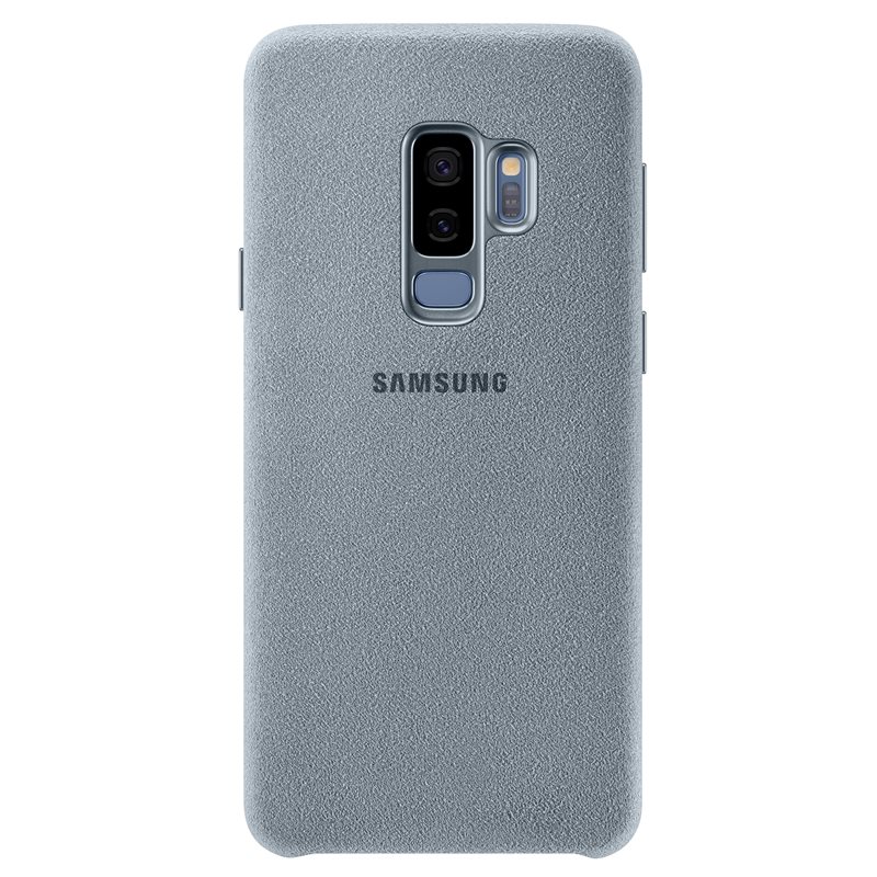 Capac protectie spate Alcantara Cover Samsung EF-XG965 pentru Galaxy S9 Plus G965 Mint