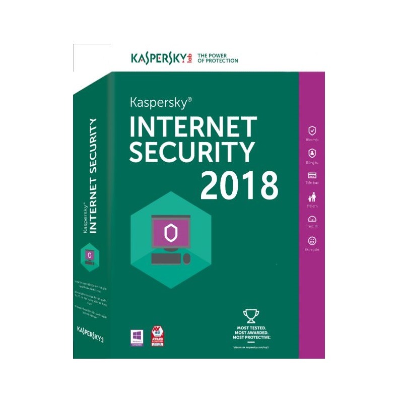 Kaspersky Internet Security 2018 5 PC 1 an New