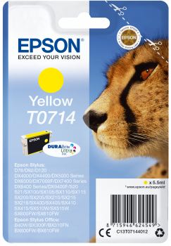 Cartus Inkjet Epson SinglePack T0714 Yellow