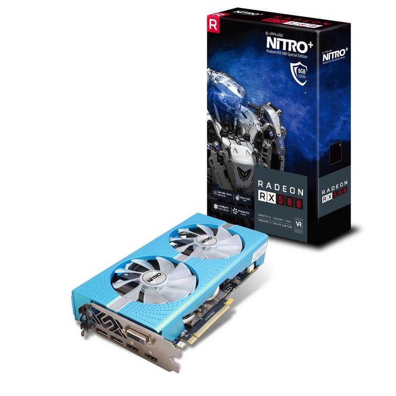 Placa Video Sapphire NITRO+ Radeon RX 580 8GD5 Special Edition 8GB GDDR5 256 biti