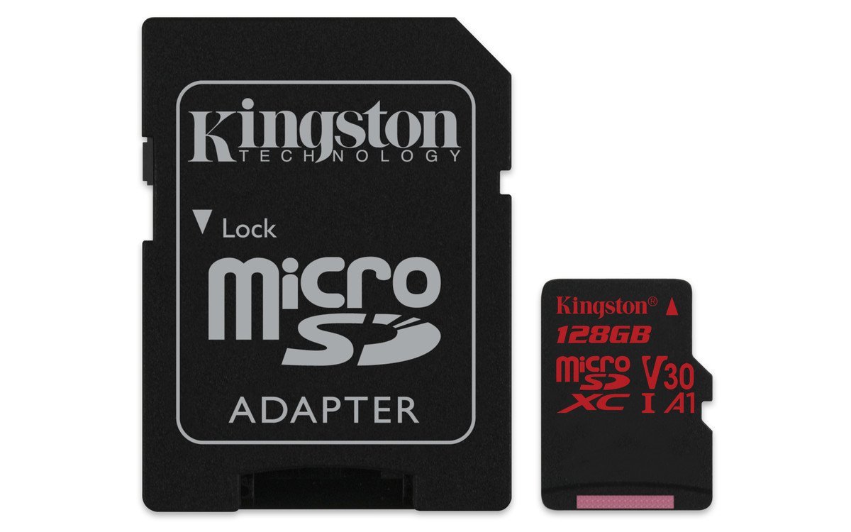 Card de memorie Kingston SDXC Canvas React 128GB Clasa 10 UHS-I U3 Adaptor SD