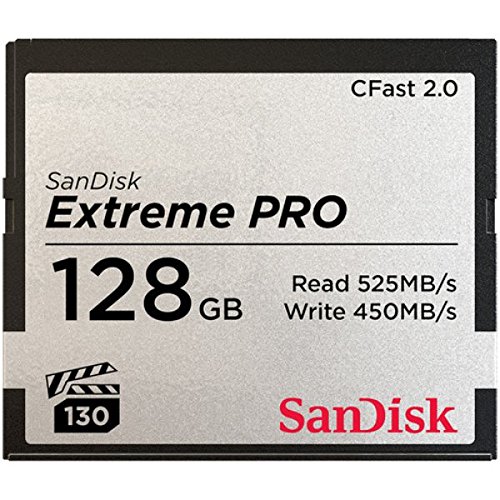 Card de memorie sandisk extreme pro cfast 2.0 compact flash 128 gb