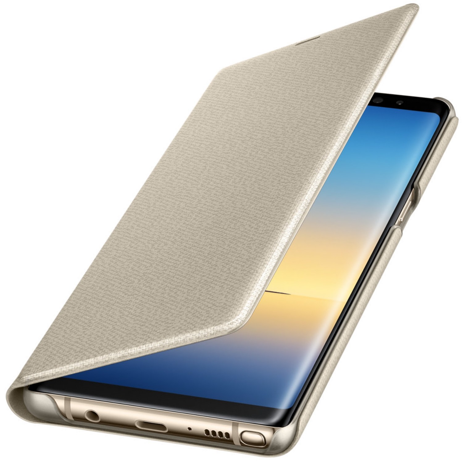 Husa Led View Cover pentru Samsung Galaxy Note 8 (N950) Gold