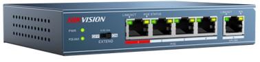 Switch Hikvision DS-3E0105P-E fara management cu PoE 4x100Mbps-RJ45