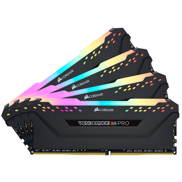 Memorie Desktop Corsair Vengeance RGB PRO 32GB(4 x 8GB) DDR4 3200MHz Black
