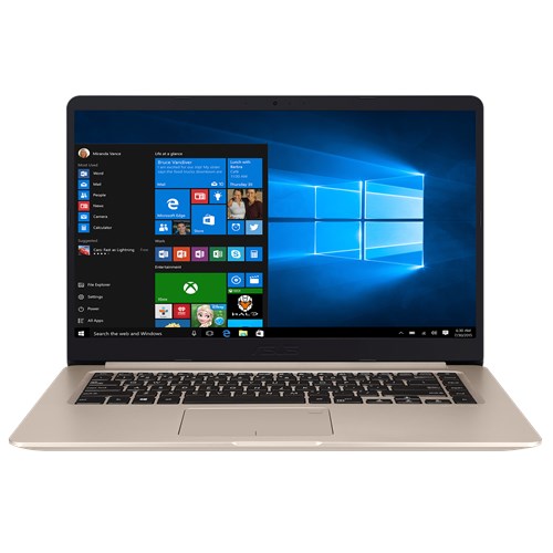 Notebook Asus VivoBook S15 S510UA 15.6 Full HD Intel Core i5-8250U RAM 8GB HDD 1TB + SSD 128GB Endless Auriu