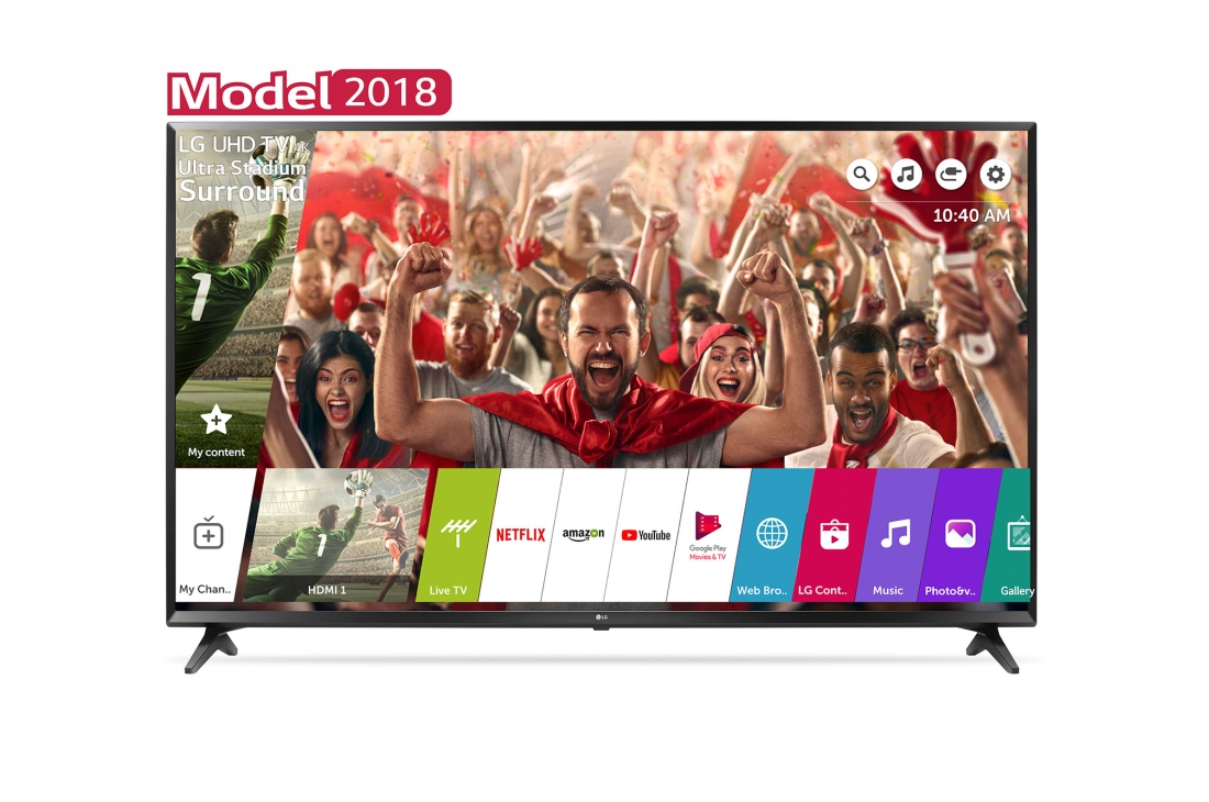 Televizor LED LG Smart TV 65UK6100PLB 164cm 4K Ultra HD Negru