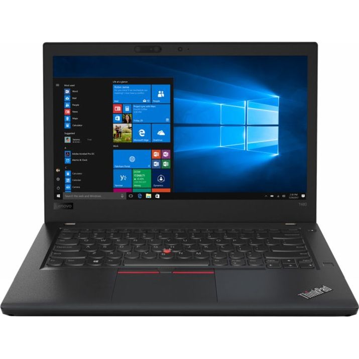 Notebook Lenovo ThinkPad T480 14 WQHD Intel Core i7-8550U MX150-2GB RAM 16GB SSD 512GB Windows 10 Pro Negru