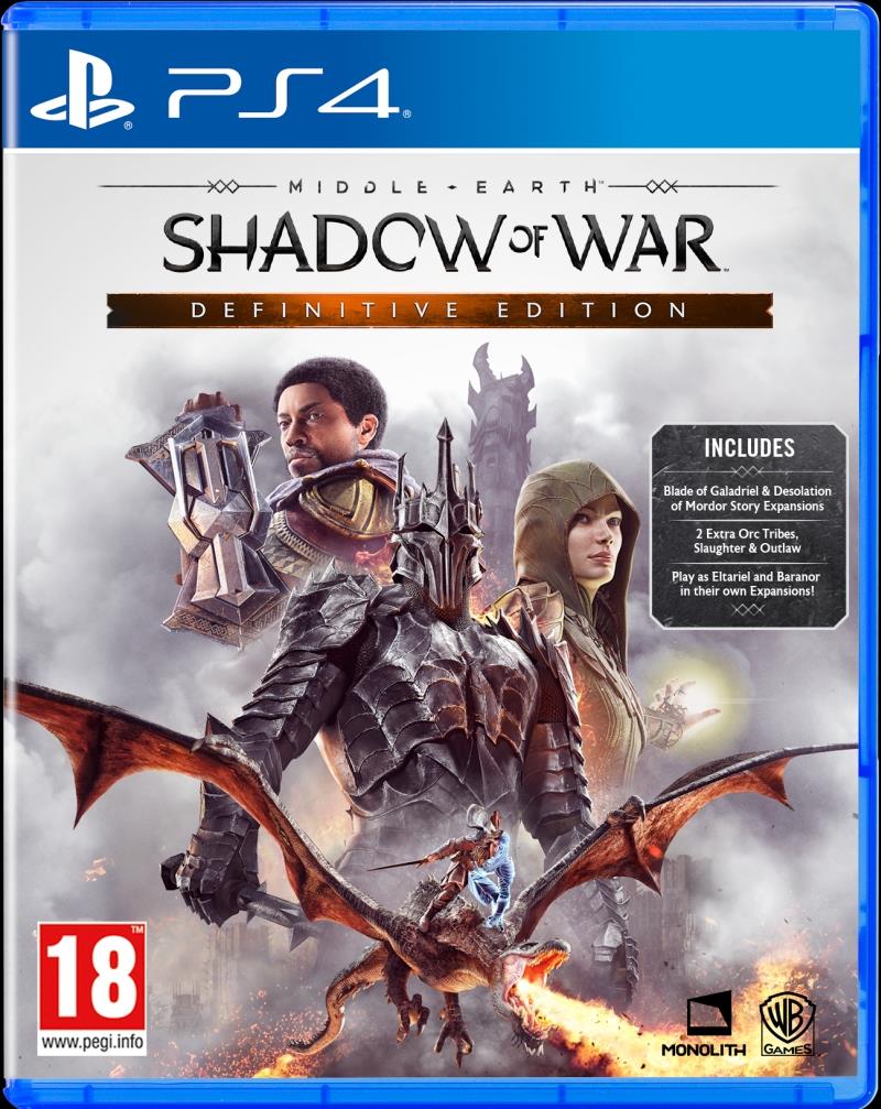 Middle earth shadow of war definitive edition - ps4