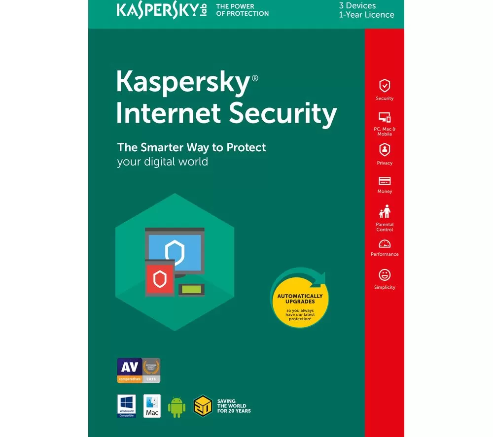 Kaspersky Internet Security Licenta Electronica 1 an 3 echipamente New