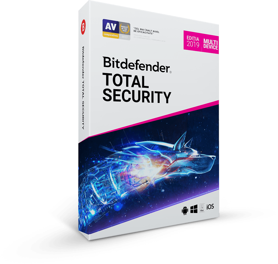 Bitdefender Total Security 2019 1 an 3 utilizatori Noua Retail