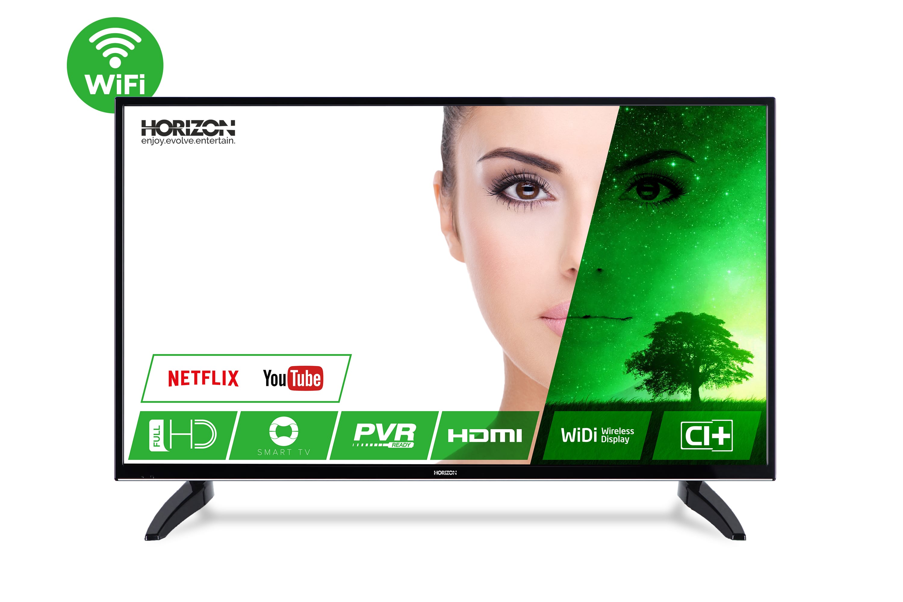 Televizor LED Horizon 39HL7330F 99cm SmartTV Full HD Negru