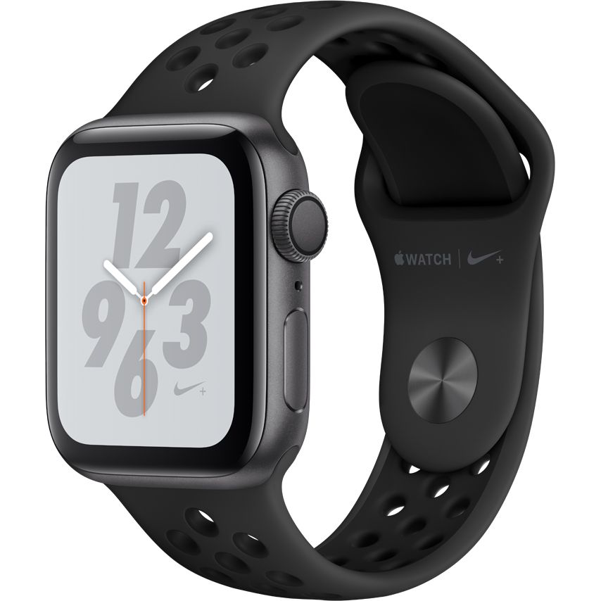 Smartwatch Apple Watch Nike+ Series 4 GPS 40mm Carcasa Space Grey Aluminium Bratara Nike Sport Band Anthracite/Black