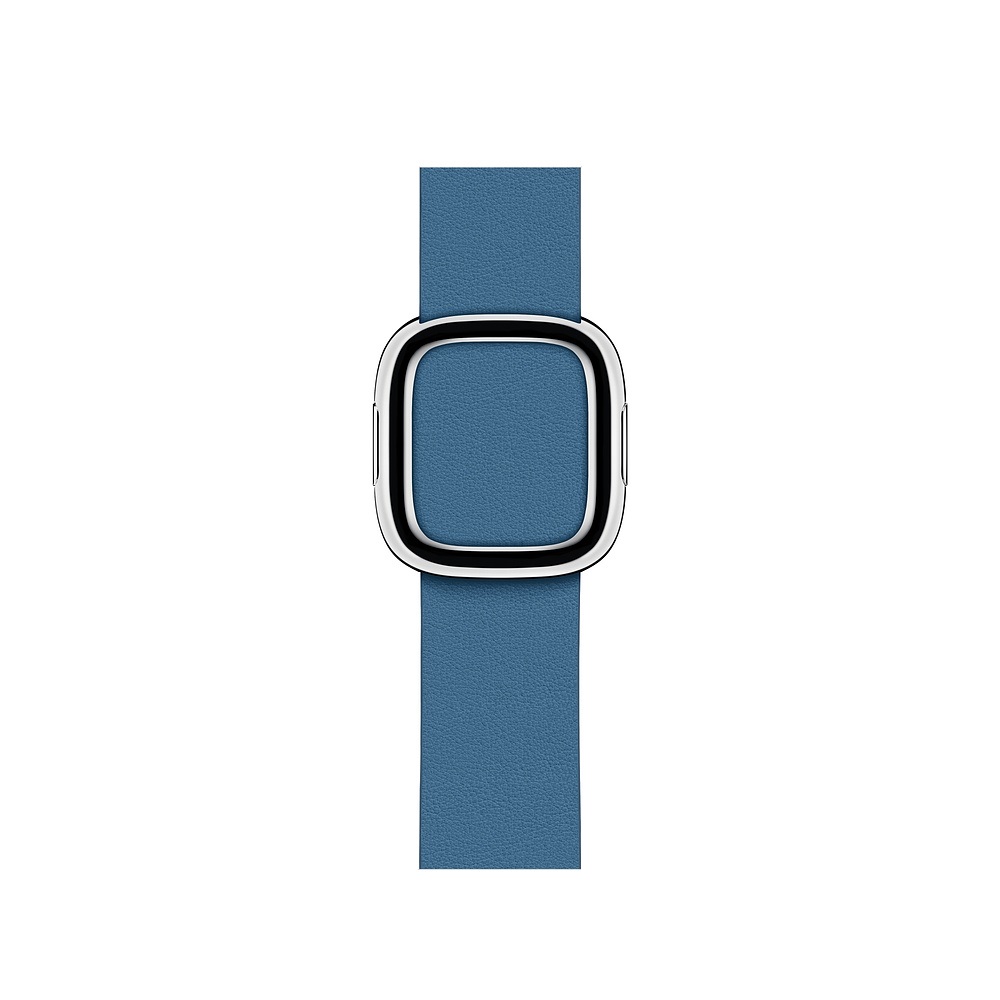 Curea Smartwatch Apple pentru Apple Watch Series 4 40mm Cape Cod Blue Modern Buckle Band - Small