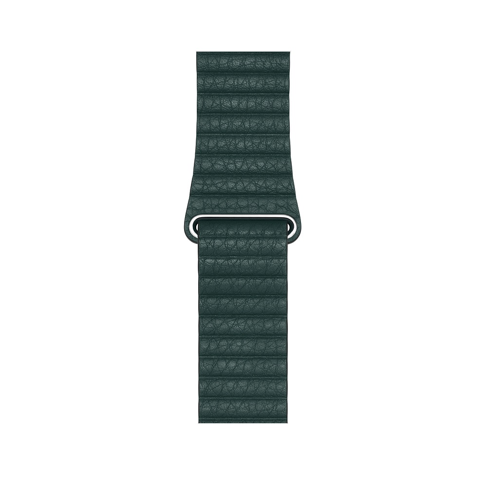 Curea Smartwatch Apple pentru Apple Watch Series 4 44mm Forest Green Leather Loop - Medium