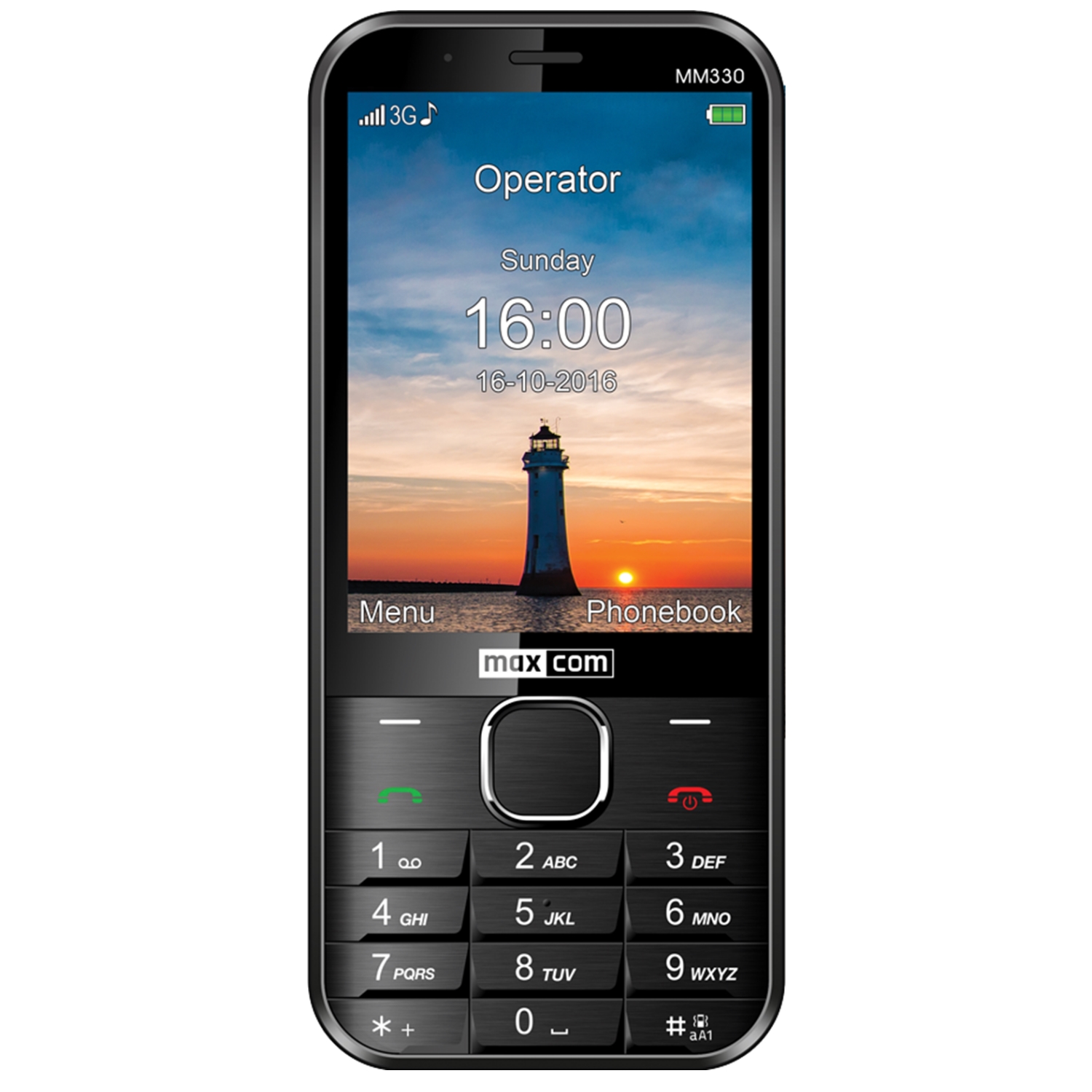 Telefon Mobil Maxcom MM330 Single SIM 3G Black