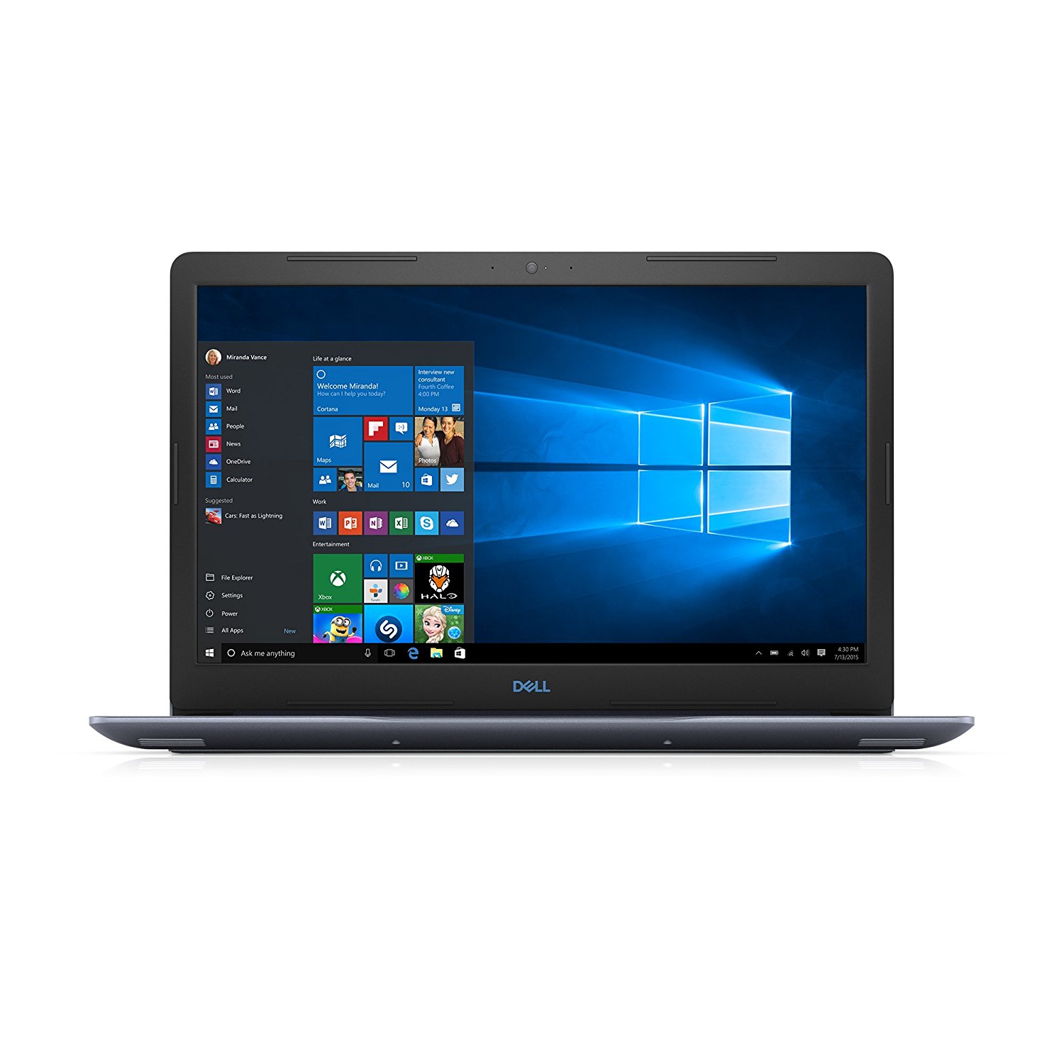 Notebook Dell G3 3779 17.3 Full HD Intel Core i5-8300H GTX 1050 Ti-4GB RAM 8GB HDD 1TB + SSD 128GB Windows 10 Home