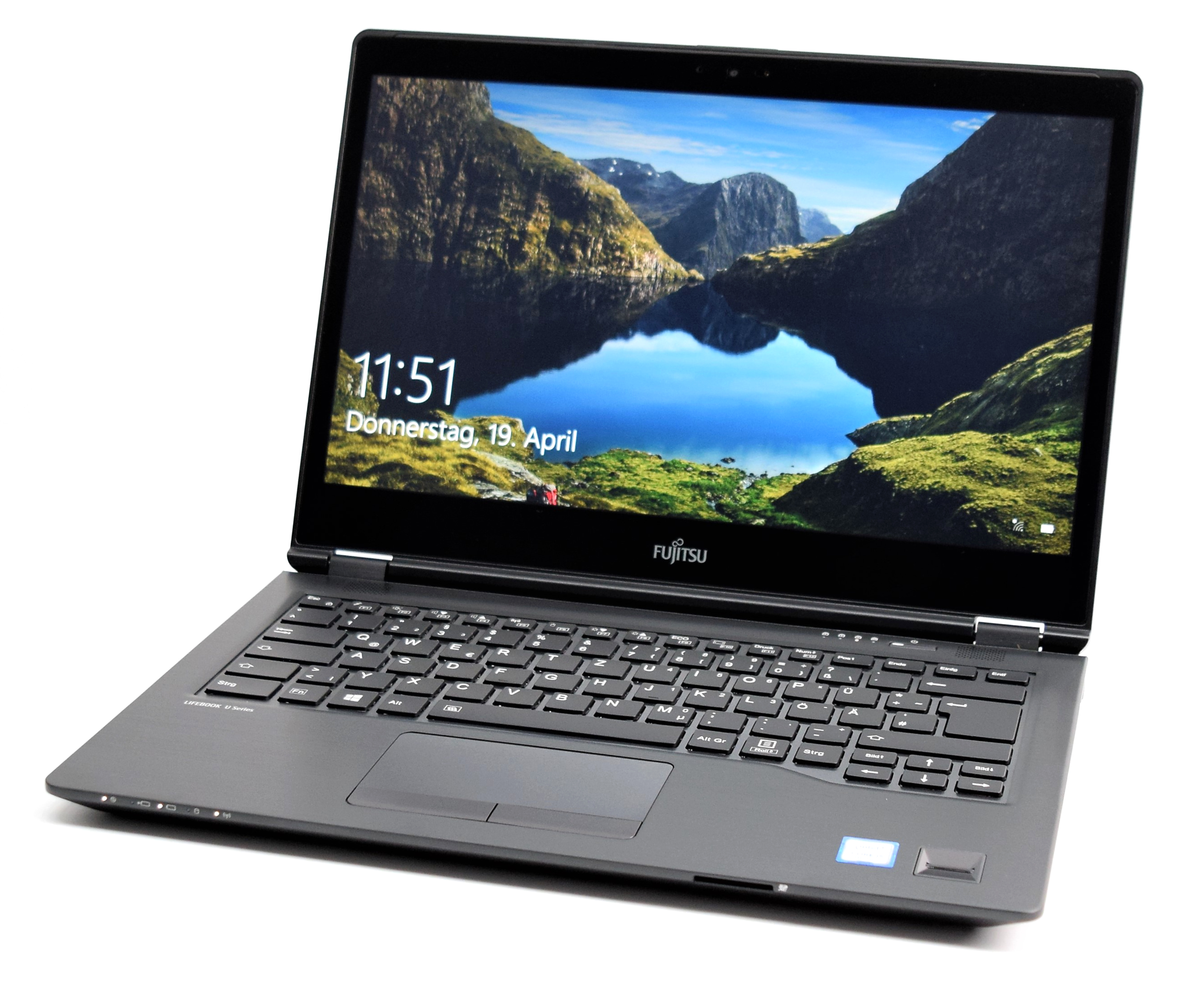 Notebook Fujitsu LifeBook U748 14 Full HD Intel Core i5-8250U RAM 8GB SSD 256GB Windows 10 Pro Negru