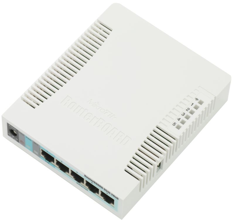 Router mikrotik rb951g-2hnd wan: 5xgigabit wifi: 802.11b/g/n