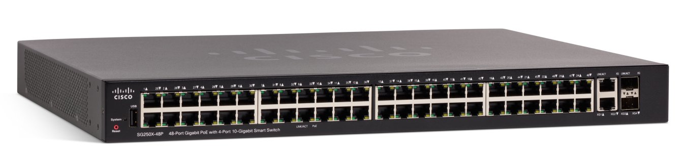 Switch Cisco SG250X-48P-K9 cu PoE 48x1000Mbps-RJ45