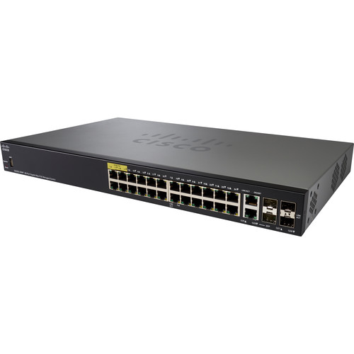Switch Cisco SG350-28MP-K9 cu PoE 24x1000Mbps-RJ45 + 2xSFP
