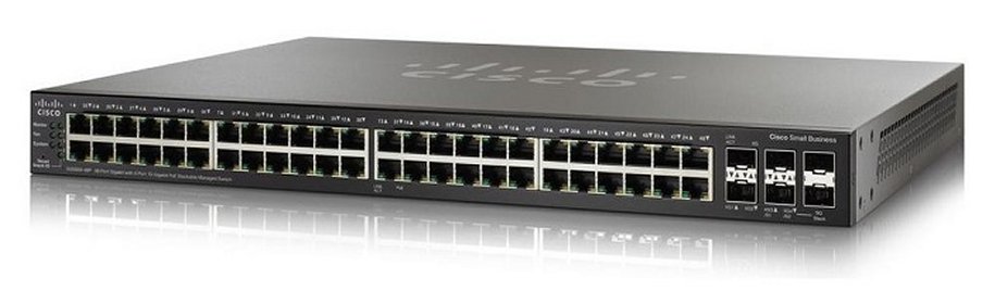 Switch Cisco SG350X-48MP-K9 cu PoE stackabil 48x1000Mbps-RJ45 + 2xSFP+