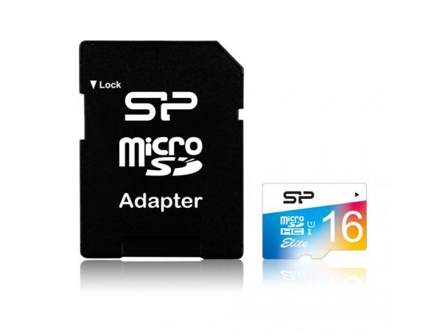 Card de memorie Silicon Power Elite 16GB Micro SDHC UHS-I + adaptor
