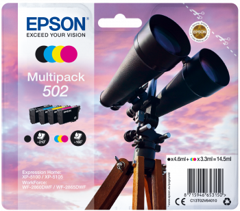 Pachet 4 cartuse Epson Multipack 502 Bk/C/Y/M
