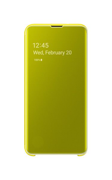 Husa Samsung Clear View Cover pentru Galaxy S10e (G970F) Yellow