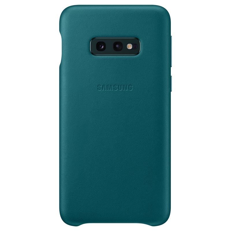 Capac protectie spate Samsung Leather Cover pentru Galaxy S10e (G970F) Green