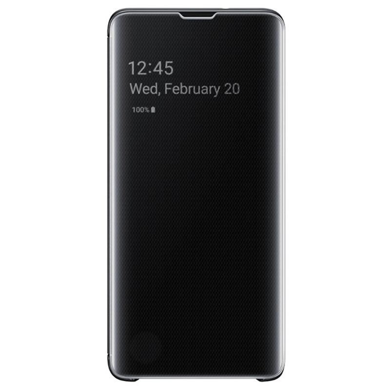 Husa Samsung Clear View Cover pentru Galaxy S10 (G973F) Black