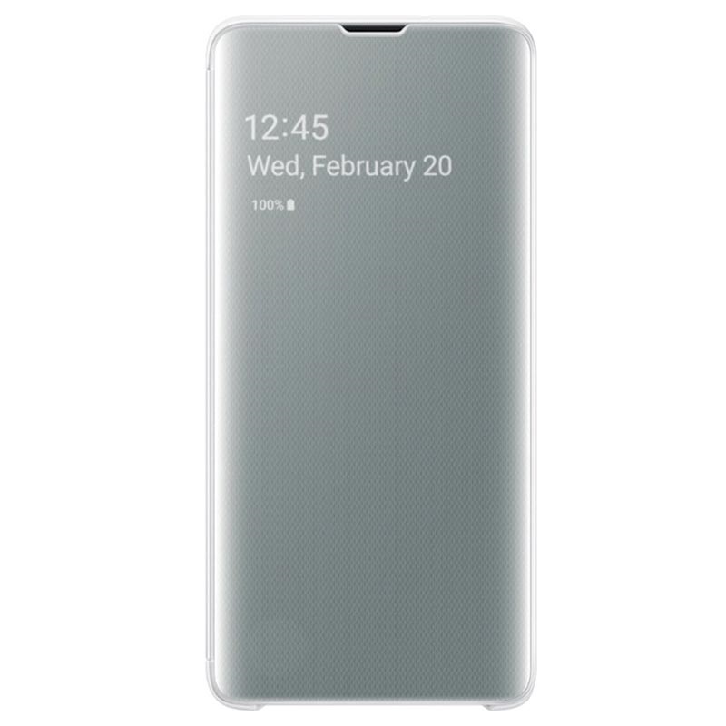 Husa Samsung Clear View Cover pentru Galaxy S10 (G973F) White
