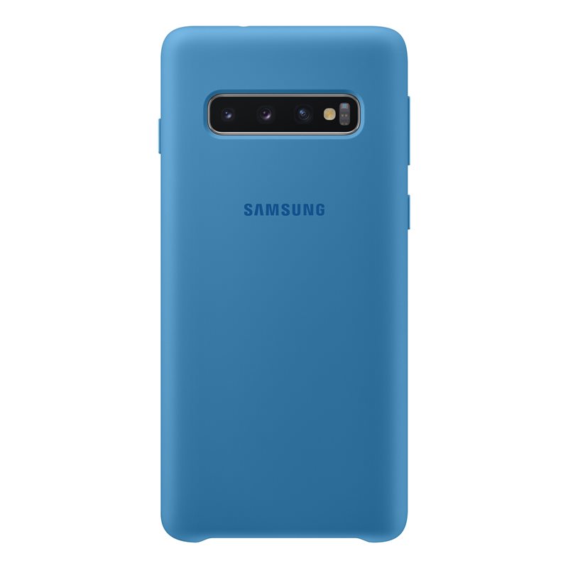 Capac protectie spate Samsung Silicone Cover pentru Galaxy S10 (G973F) Blue
