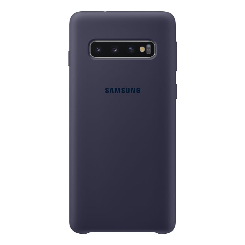 Capac protectie spate Samsung Silicone Cover pentru Galaxy S10 (G973F) Bleumarin