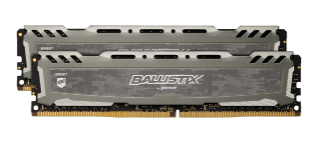 Memorie Desktop Crucial Ballistix Sport LT Gray 32GB(2 x 16GB) DDR4 2666MHz CL16