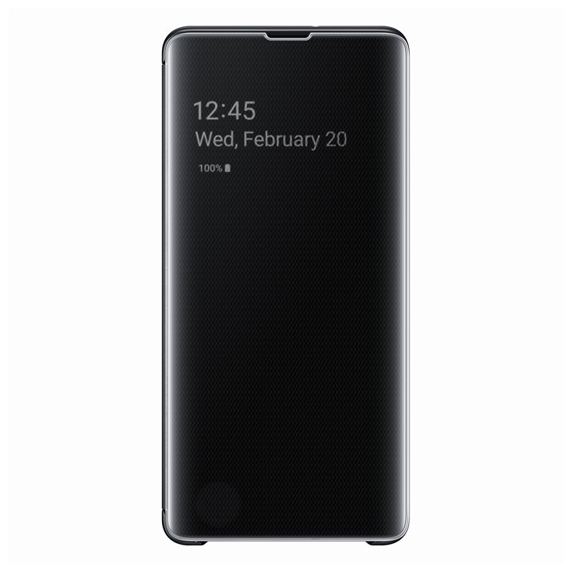Husa Samsung Clear View Cover pentru Galaxy S10 Plus (G975F) Black