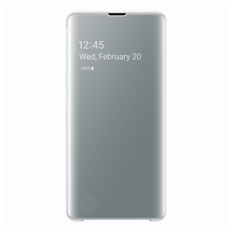 Husa Samsung Clear View Cover pentru Galaxy S10 Plus (G975F) White