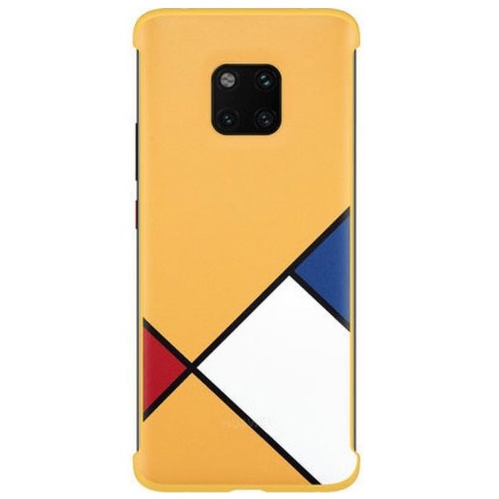 Capac protectie spate Abstract Art Theme Huawei pentru Mate 20 Pro Yellow