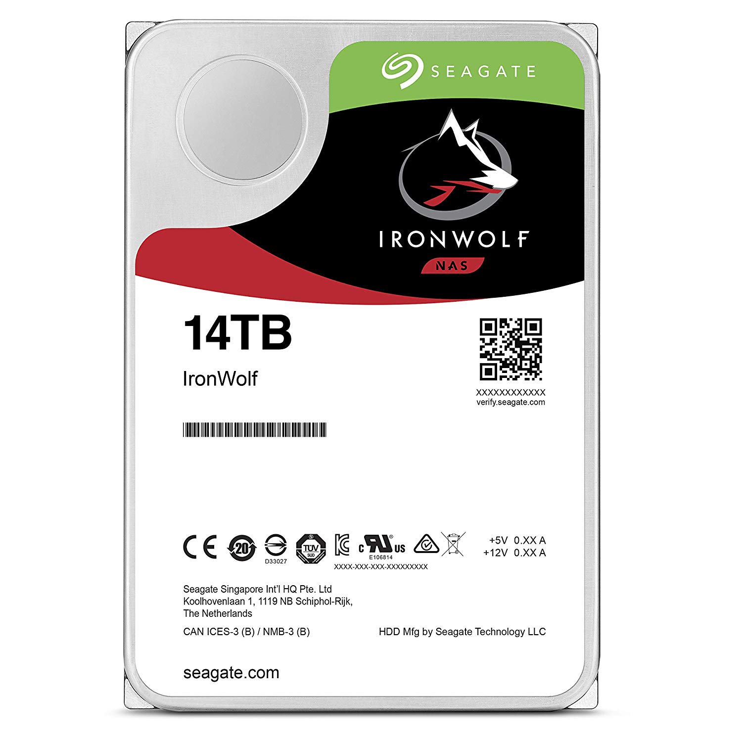 Hard disk desktop seagate ironwolf 14tb 7200rpm sata iii 3.5 