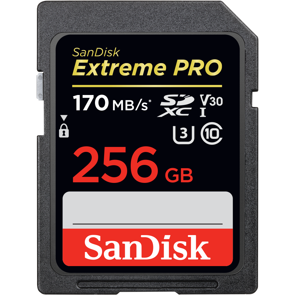 Card de memorie SanDisk Extreme PRO SDXC 256GB V30 CL10