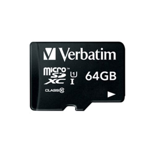 Card de Memorie Verbatim Premium U1 Micro SDXC 64GB V10 CL10 + Adaptor