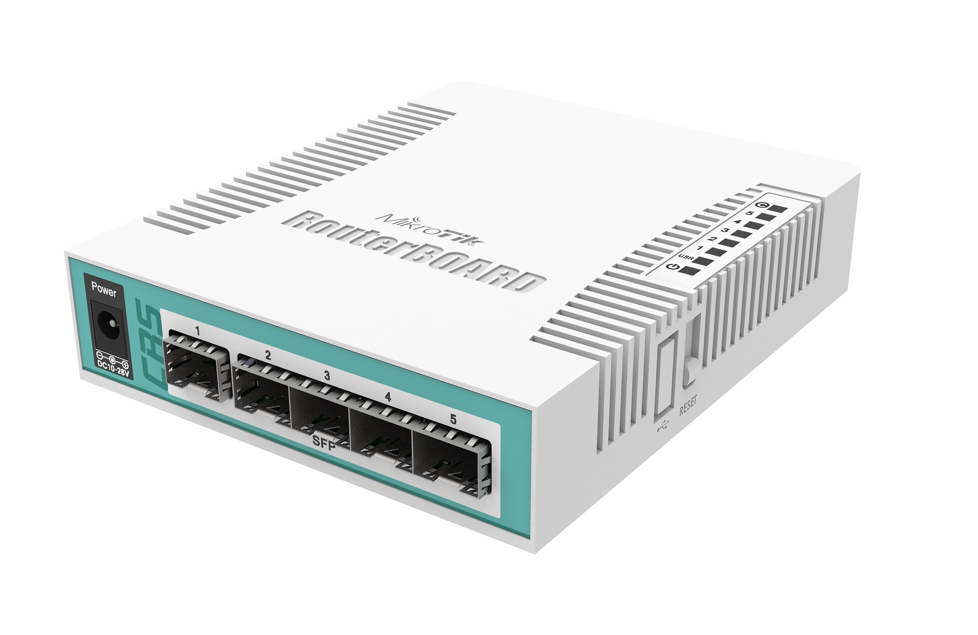 Switch mikrotik cloud router crs106-1c-5s fara management fara poe 1x1000mbps-rj45 + 5xsfp