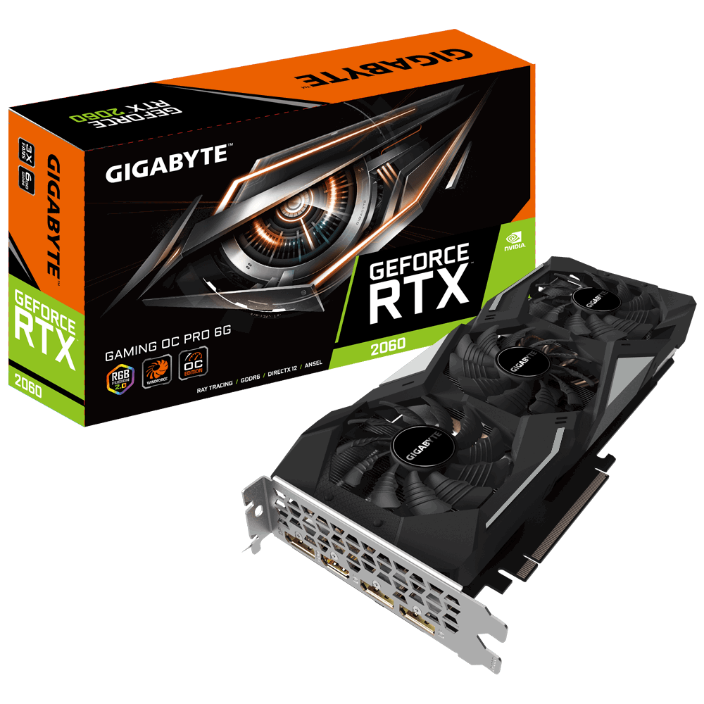 Placa Video Gigabyte GeForce RTX 2060 GAMING OC PRO 6G rev. 2.0 6GB GDDR6 192 biti