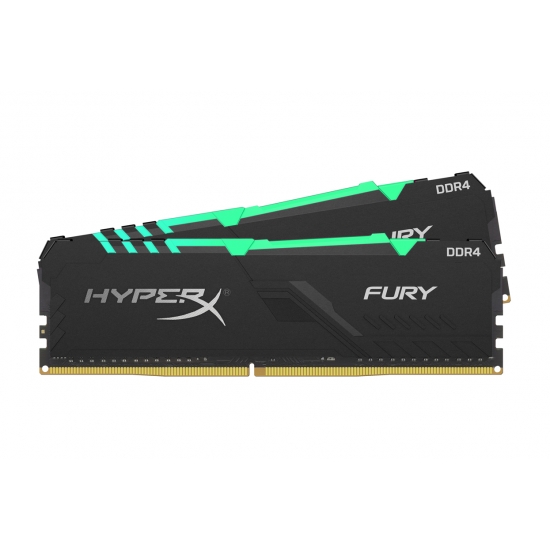 Memorie Desktop Kingston HyperX Fury RGB HX424C15FB3AK2/16 16GB(2 x 8GB) DDR4 2400MHz CL15