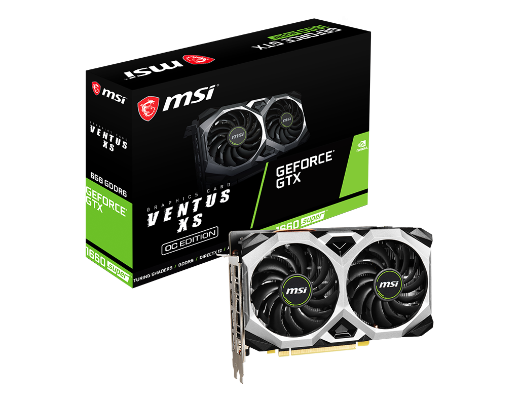 Placa Video MSI GeForce GTX 1660 SUPER VENTUS XS OC 6GB GDDR6 192 biti