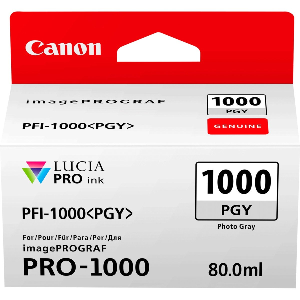 Cartus Inkjet Canon PFI-1000PGY Photo Grey 80ml