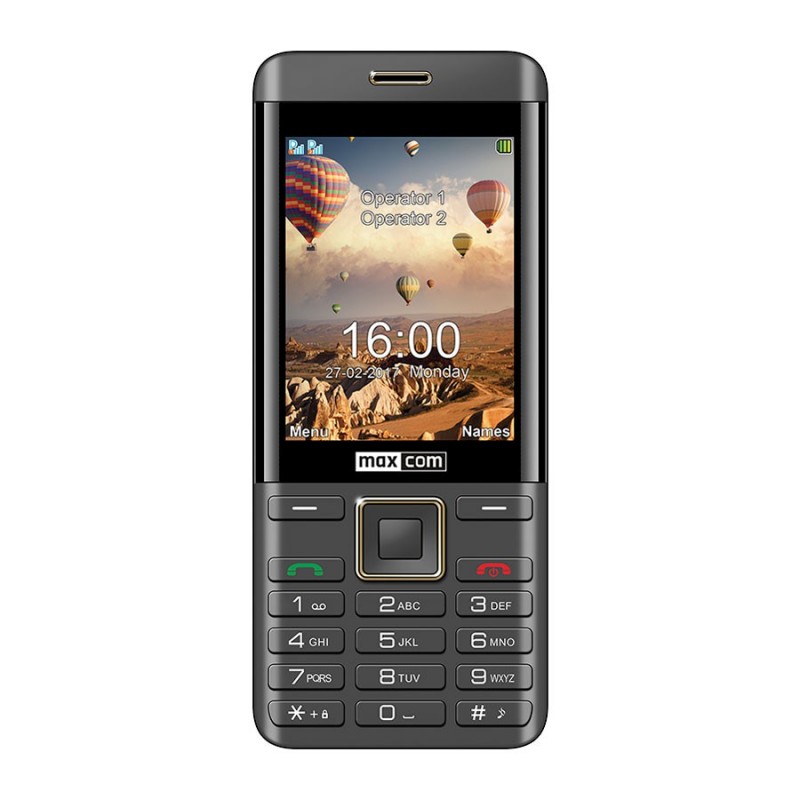Telefon Mobil Maxcom MM236 Single SIM Black/Gold