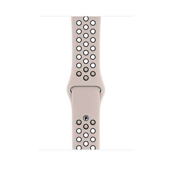 Curea Smartwatch Apple pentru Apple Watch 44mm Desert Sand/Black Nike Sport Band - S/M & M/L