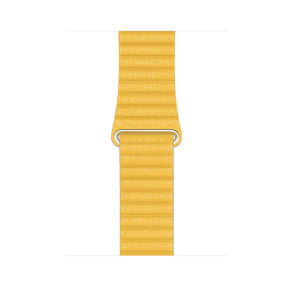 Curea Smartwatch Apple pentru Apple Watch 44mm Meyer Lemon Leather Loop - Large